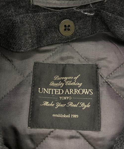 UNITED ARROWS（ユナイテッドアローズ）UNITED ARROWS (ユナイテッドアローズ) ウールステンカラーコート グレー サイズ:46の古着・服飾アイテム