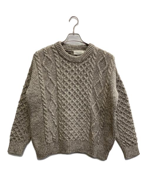 OLD DERBY（オールダービー）OLD DERBY (オールダービー) ケーブルニット ベージュ サイズ:Mの古着・服飾アイテム
