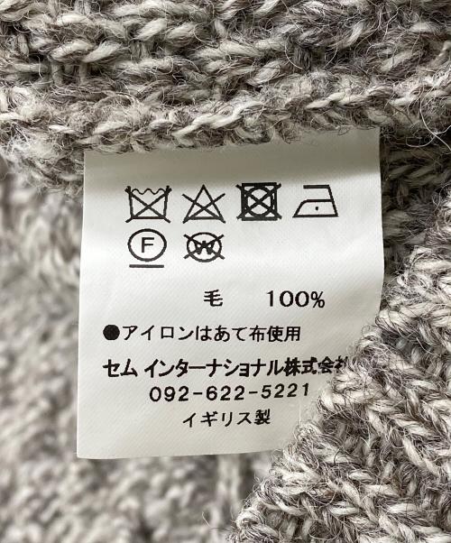OLD DERBY（オールダービー）OLD DERBY (オールダービー) ケーブルニット ベージュ サイズ:Mの古着・服飾アイテム