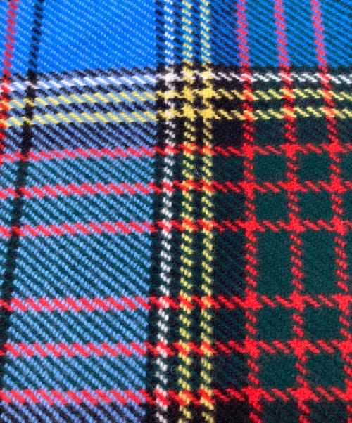 JOSHUA ELLIS（ジョシュア エリス）JOSHUA ELLIS (ジョシュア エリス) ウールチェックストール ブルーの古着・服飾アイテム