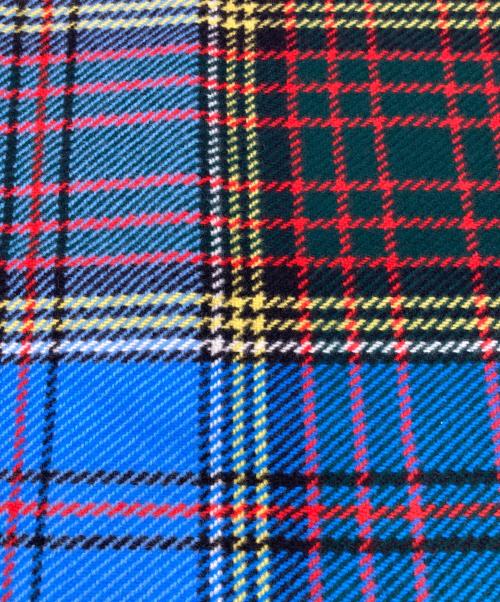 JOSHUA ELLIS（ジョシュア エリス）JOSHUA ELLIS (ジョシュア エリス) ウールチェックストール ブルーの古着・服飾アイテム