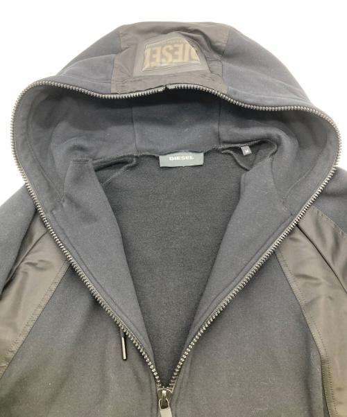 DIESEL（ディーゼル）DIESEL (ディーゼル) ジップパーカー ブラック サイズ:Mの古着・服飾アイテム