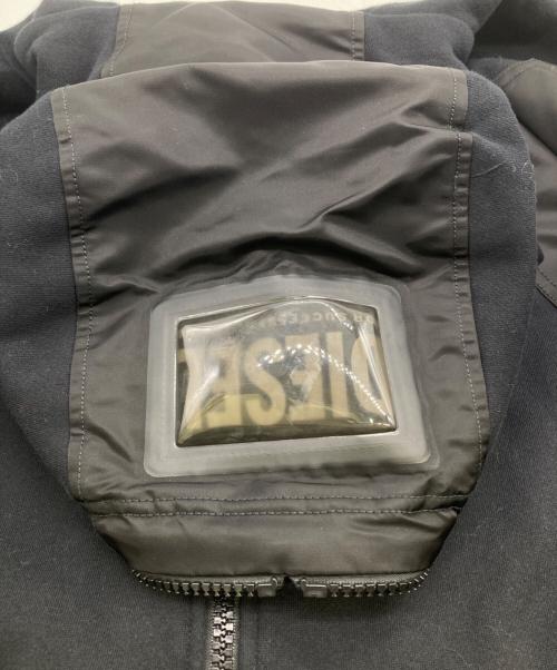 DIESEL（ディーゼル）DIESEL (ディーゼル) ジップパーカー ブラック サイズ:Mの古着・服飾アイテム