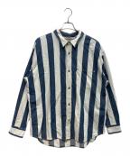 LEVI'S SILVERTABリーバイス シルバータブ）の古着「ストライプシャツ」｜ブルー