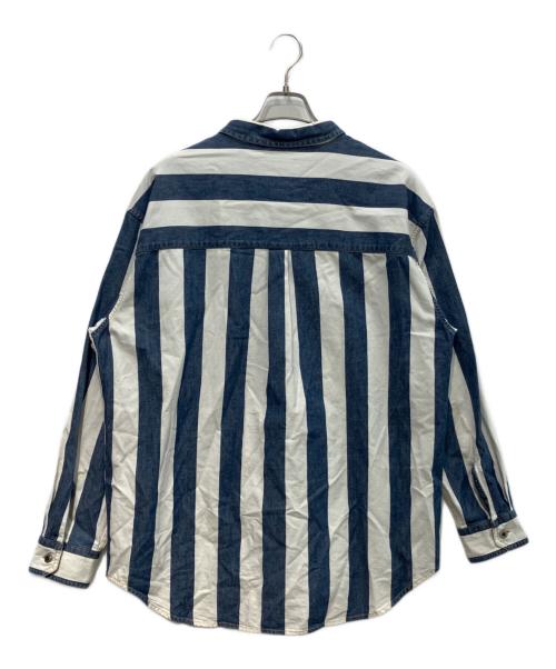 LEVI'S SILVERTAB（リーバイス シルバータブ）LEVI'S SilverTab (リーバイス シルバータブ) ストライプシャツ ブルー サイズ:Mの古着・服飾アイテム