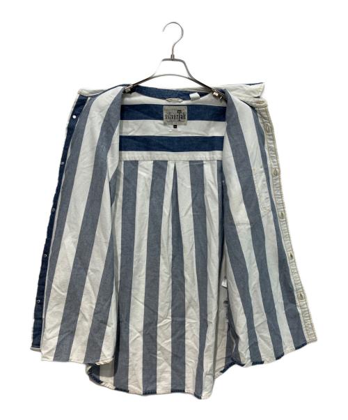 LEVI'S SILVERTAB（リーバイス シルバータブ）LEVI'S SilverTab (リーバイス シルバータブ) ストライプシャツ ブルー サイズ:Mの古着・服飾アイテム