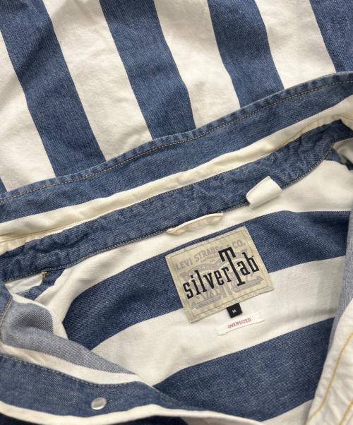 LEVI'S SILVERTAB（リーバイス シルバータブ）LEVI'S SilverTab (リーバイス シルバータブ) ストライプシャツ ブルー サイズ:Mの古着・服飾アイテム
