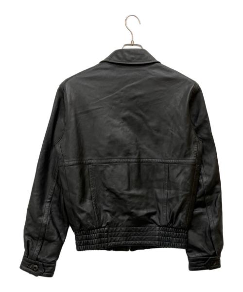 Bruno Magli（ブルーノマリ）Bruno Magli (ブルーノマリ) レザージャケット ブラック サイズ:SIZE 38の古着・服飾アイテム
