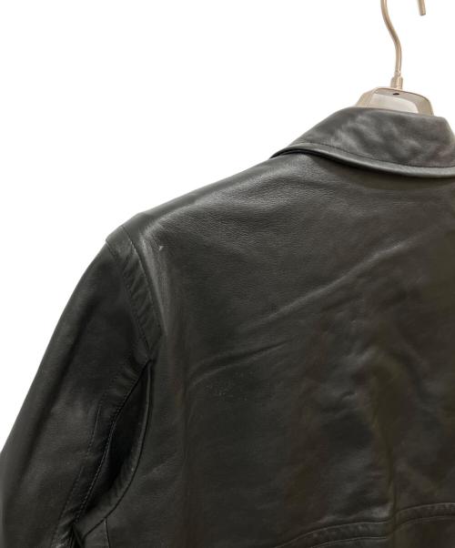 Bruno Magli（ブルーノマリ）Bruno Magli (ブルーノマリ) レザージャケット ブラック サイズ:SIZE 38の古着・服飾アイテム