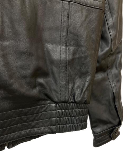 Bruno Magli（ブルーノマリ）Bruno Magli (ブルーノマリ) レザージャケット ブラック サイズ:SIZE 38の古着・服飾アイテム