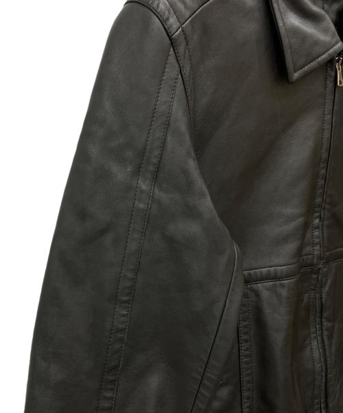Bruno Magli（ブルーノマリ）Bruno Magli (ブルーノマリ) レザージャケット ブラック サイズ:SIZE 38の古着・服飾アイテム