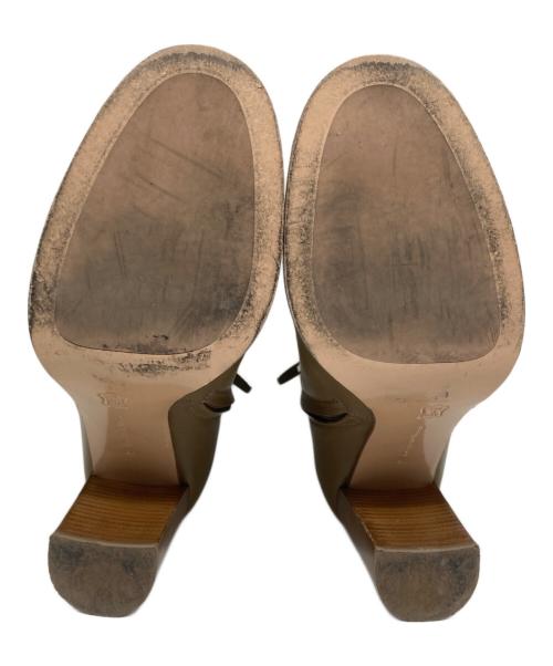 Gianvito Rossi（ジャンヴィト ロッシ）Gianvito Rossi (ジャンヴィト ロッシ) サイドジップヒールブーツ ブラウン サイズ:37の古着・服飾アイテム