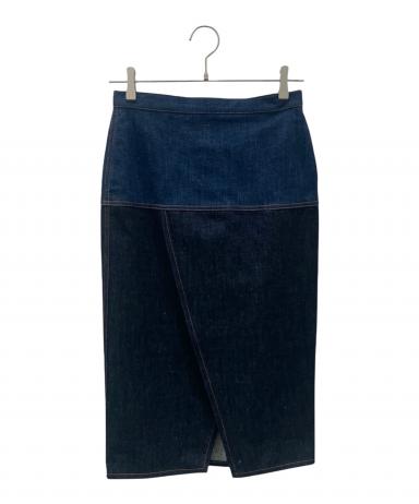 中古・古着通販】FENDI (フェンディ) FFロゴデニムタイトスカート