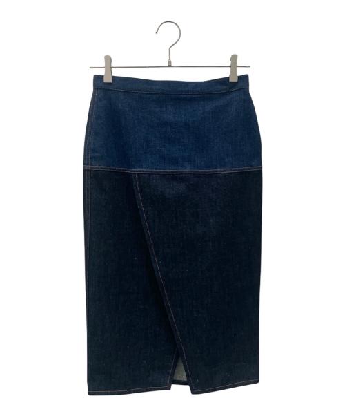 FENDI（フェンディ）FENDI (フェンディ) FFロゴデニムタイトスカート インディゴ サイズ:38の古着・服飾アイテム