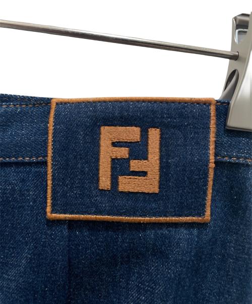 FENDI（フェンディ）FENDI (フェンディ) FFロゴデニムタイトスカート インディゴ サイズ:38の古着・服飾アイテム
