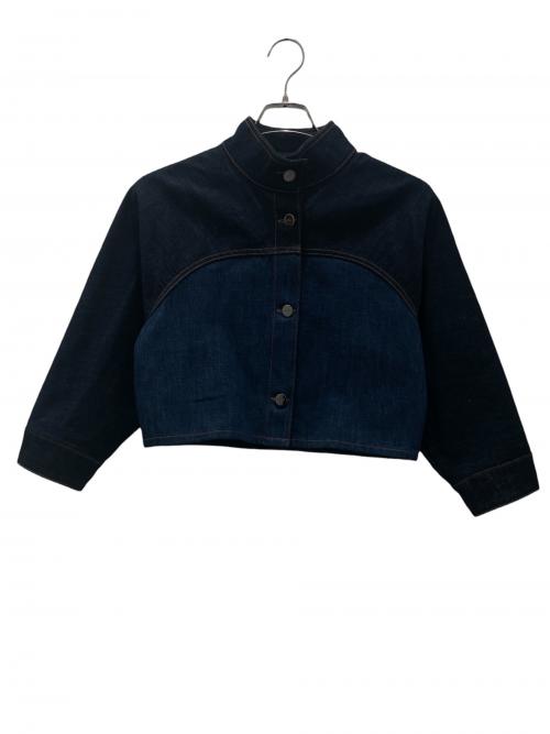 FENDI（フェンディ）FENDI (フェンディ) バイカラーデニムジャケット インディゴ サイズ:40の古着・服飾アイテム