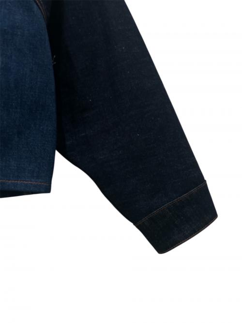 FENDI（フェンディ）FENDI (フェンディ) バイカラーデニムジャケット インディゴ サイズ:40の古着・服飾アイテム