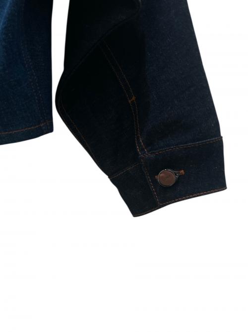 FENDI（フェンディ）FENDI (フェンディ) バイカラーデニムジャケット インディゴ サイズ:40の古着・服飾アイテム