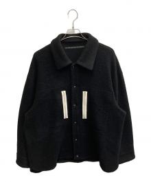 My Beautiful Landlet（マイビューティフルランドレット）の古着「SLIVER WOOL OVERSIZE SHIRT」｜ブラック