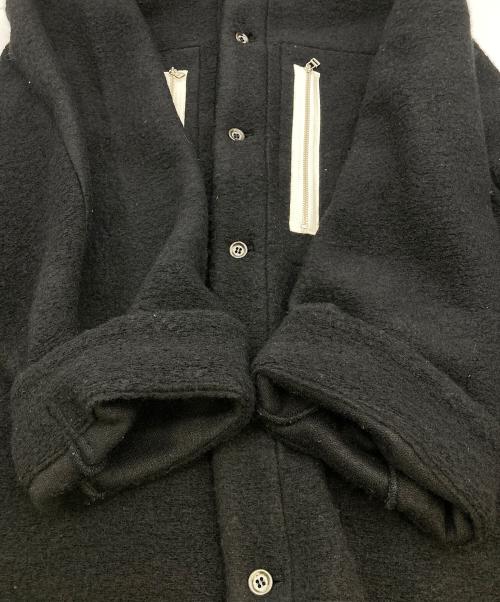 My Beautiful Landlet（マイビューティフルランドレット）My Beautiful Landlet (マイビューティフルランドレット) SLIVER WOOL OVERSIZE SHIRT ブラック サイズ:1の古着・服飾アイテム