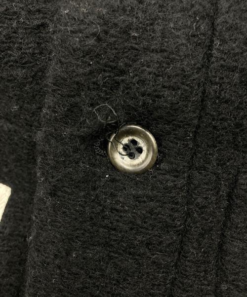 My Beautiful Landlet（マイビューティフルランドレット）My Beautiful Landlet (マイビューティフルランドレット) SLIVER WOOL OVERSIZE SHIRT ブラック サイズ:1の古着・服飾アイテム