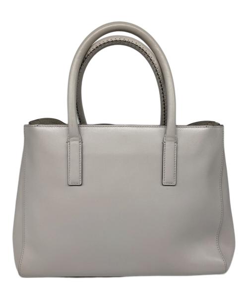 ANYA HINDMARCH（アニヤ・ハインドマーチ）ANYA HINDMARCH (アニヤ・ハインドマーチ) WINK SMILY LEATHER TOTE　ウィンク スマイリー レザー トート　 バッグ グレー サイズ:なしの古着・服飾アイテム