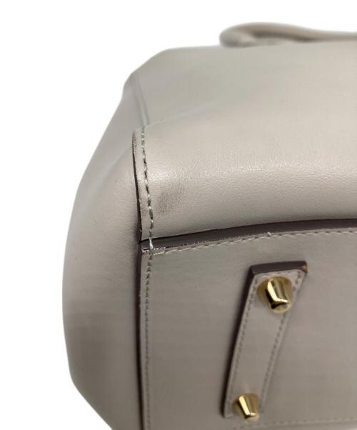 ANYA HINDMARCH（アニヤ・ハインドマーチ）ANYA HINDMARCH (アニヤ・ハインドマーチ) WINK SMILY LEATHER TOTE　ウィンク スマイリー レザー トート　 バッグ グレー サイズ:なしの古着・服飾アイテム