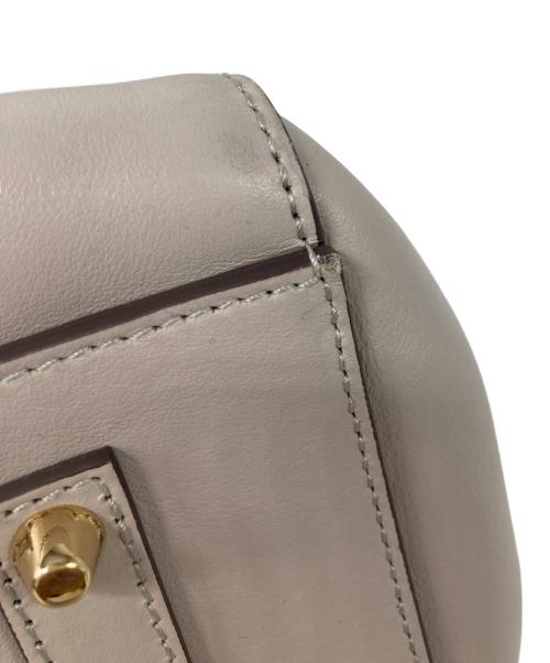 ANYA HINDMARCH（アニヤ・ハインドマーチ）ANYA HINDMARCH (アニヤ・ハインドマーチ) WINK SMILY LEATHER TOTE　ウィンク スマイリー レザー トート　 バッグ グレー サイズ:なしの古着・服飾アイテム