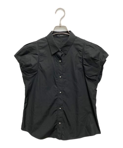 allureville（アルアバイル）allureville (アルアバイル) タイプライタータックバルーンシャツ ブラック サイズ:２の古着・服飾アイテム