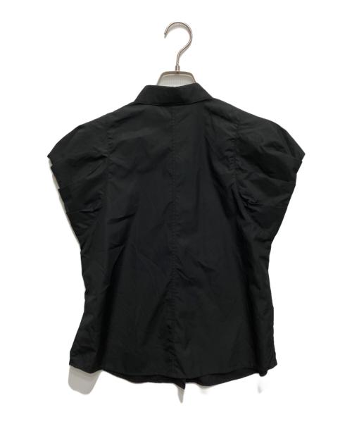 allureville（アルアバイル）allureville (アルアバイル) タイプライタータックバルーンシャツ ブラック サイズ:２の古着・服飾アイテム