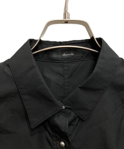 allureville（アルアバイル）allureville (アルアバイル) タイプライタータックバルーンシャツ ブラック サイズ:２の古着・服飾アイテム