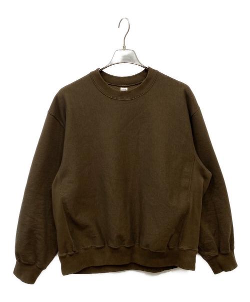 blurhms ROOTSTOCK（ブラームスルーツストック）blurhms ROOTSTOCK (ブラームスルーツストック) ソフト&ハードスウェット クルーネックワイドプルオーバー カーキ サイズ:2の古着・服飾アイテム