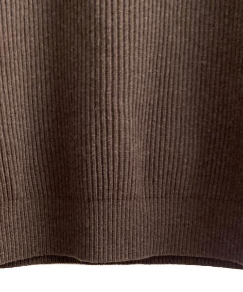 AURALEE（オーラリー）AURALEE (オーラリー) SUPER FINE WOOL RIB KNIT P/O ブラウン サイズ:3の古着・服飾アイテム