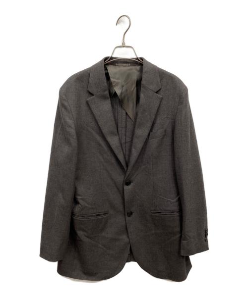 EDIFICE（エディフィス）EDIFICE (エディフィス) SUPER120’s ウール サキソニー2ボタンジャケットセットアップ ブラウン サイズ:Lの古着・服飾アイテム