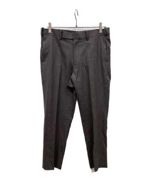 EDIFICE（エディフィス）EDIFICE (エディフィス) SUPER120’s ウール サキソニー2ボタンジャケットセットアップ ブラウン サイズ:Lの古着・服飾アイテム