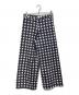 SZ Blockprints（エスゼットブロックプリント）の古着「チェックワイドパンツ　Blockprints TSUKUTTE DISCO PANTS　3810600129」｜ネイビー