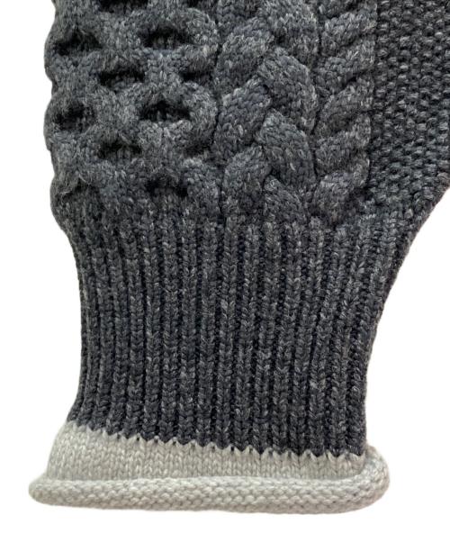 nagonstans（ナゴンスタンス）nagonstans (ナゴンスタンス) クロップドケーブルプルオーバー ストーン サイズ:Mの古着・服飾アイテム