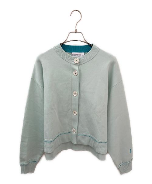 nagonstans（ナゴンスタンス）nagonstans (ナゴンスタンス) スリットカーディガン ライトミント サイズ:Mの古着・服飾アイテム