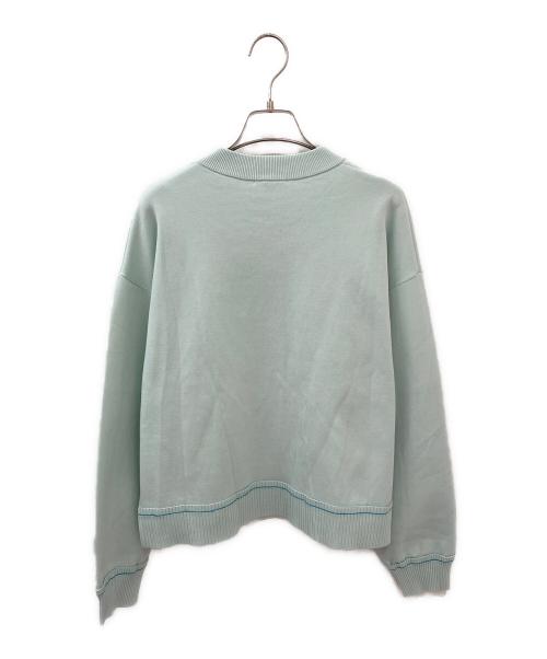 nagonstans（ナゴンスタンス）nagonstans (ナゴンスタンス) スリットカーディガン ライトミント サイズ:Mの古着・服飾アイテム