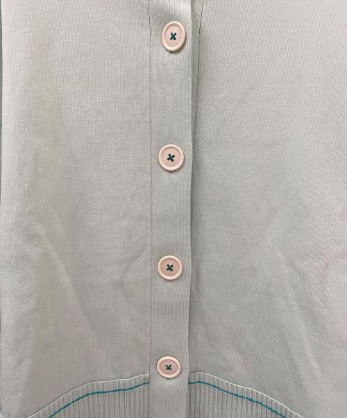 nagonstans（ナゴンスタンス）nagonstans (ナゴンスタンス) スリットカーディガン ライトミント サイズ:Mの古着・服飾アイテム