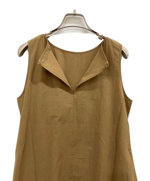 nagonstans（ナゴンスタンス）nagonstans (ナゴンスタンス) Washedタイプライター タンクドレス サンド サイズ:38 未使用品の古着・服飾アイテム