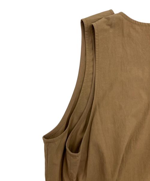 nagonstans（ナゴンスタンス）nagonstans (ナゴンスタンス) Washedタイプライター タンクドレス サンド サイズ:38 未使用品の古着・服飾アイテム