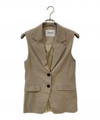 Diagramダイアグラム）の古着「バックチュールジレ」｜ベージュ