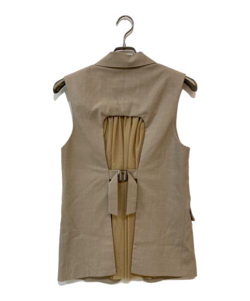 Diagram（ダイアグラム）Diagram (ダイアグラム) バックチュールジレ ベージュ サイズ:36の古着・服飾アイテム