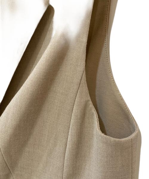 Diagram（ダイアグラム）Diagram (ダイアグラム) バックチュールジレ ベージュ サイズ:36の古着・服飾アイテム