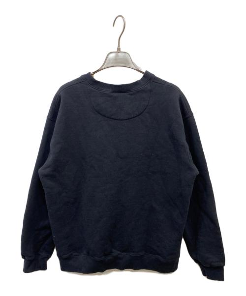 oasis（オアシス）oasis (オアシス) プリントスウェット ブラック サイズ:Lの古着・服飾アイテム