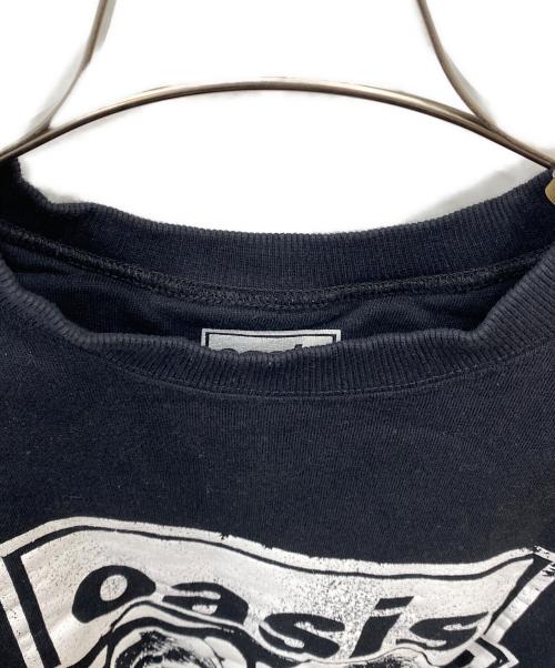 oasis（オアシス）oasis (オアシス) プリントスウェット ブラック サイズ:Lの古着・服飾アイテム