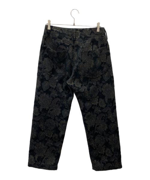 BRU NA BOINNE（ブルーナボイン）BRU NA BOINNE (ブルーナボイン) ジャガードパンツ ブラック サイズ:Mの古着・服飾アイテム