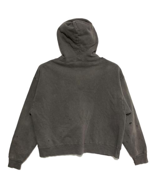 SAINT MICHAEL（セントマイケル）SAINT MICHAEL (セントマイケル) ZIP PARKA DAMAGE チャコールグレー サイズ:XLの古着・服飾アイテム