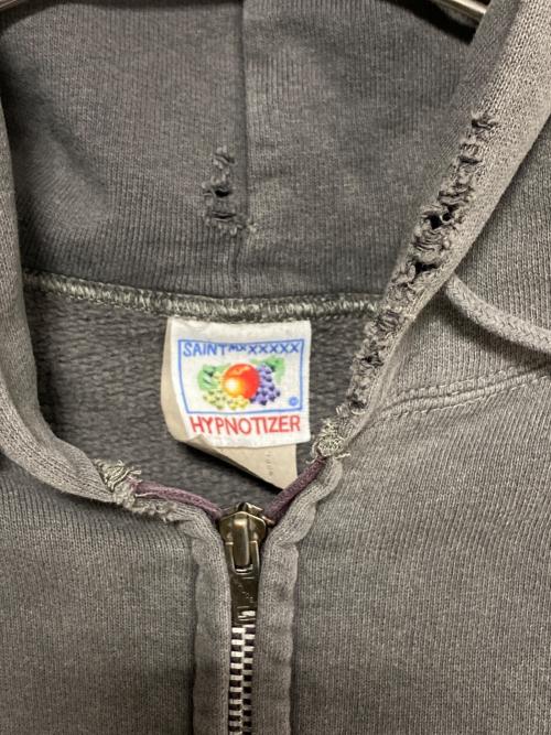 SAINT MICHAEL（セントマイケル）SAINT MICHAEL (セントマイケル) ZIP PARKA DAMAGE チャコールグレー サイズ:XLの古着・服飾アイテム